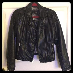 Black faux leather jacket brand new!
